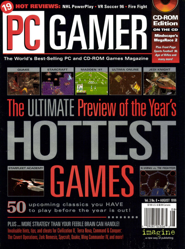 PCGamer 1996 08 cover
